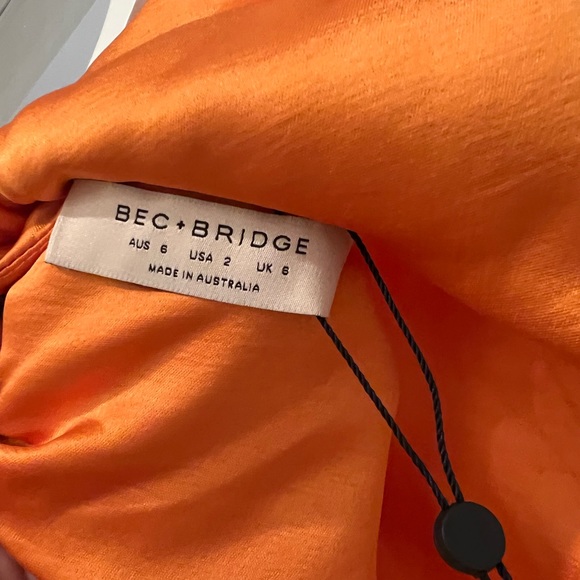 bec and bridge seraphine dress tangerine